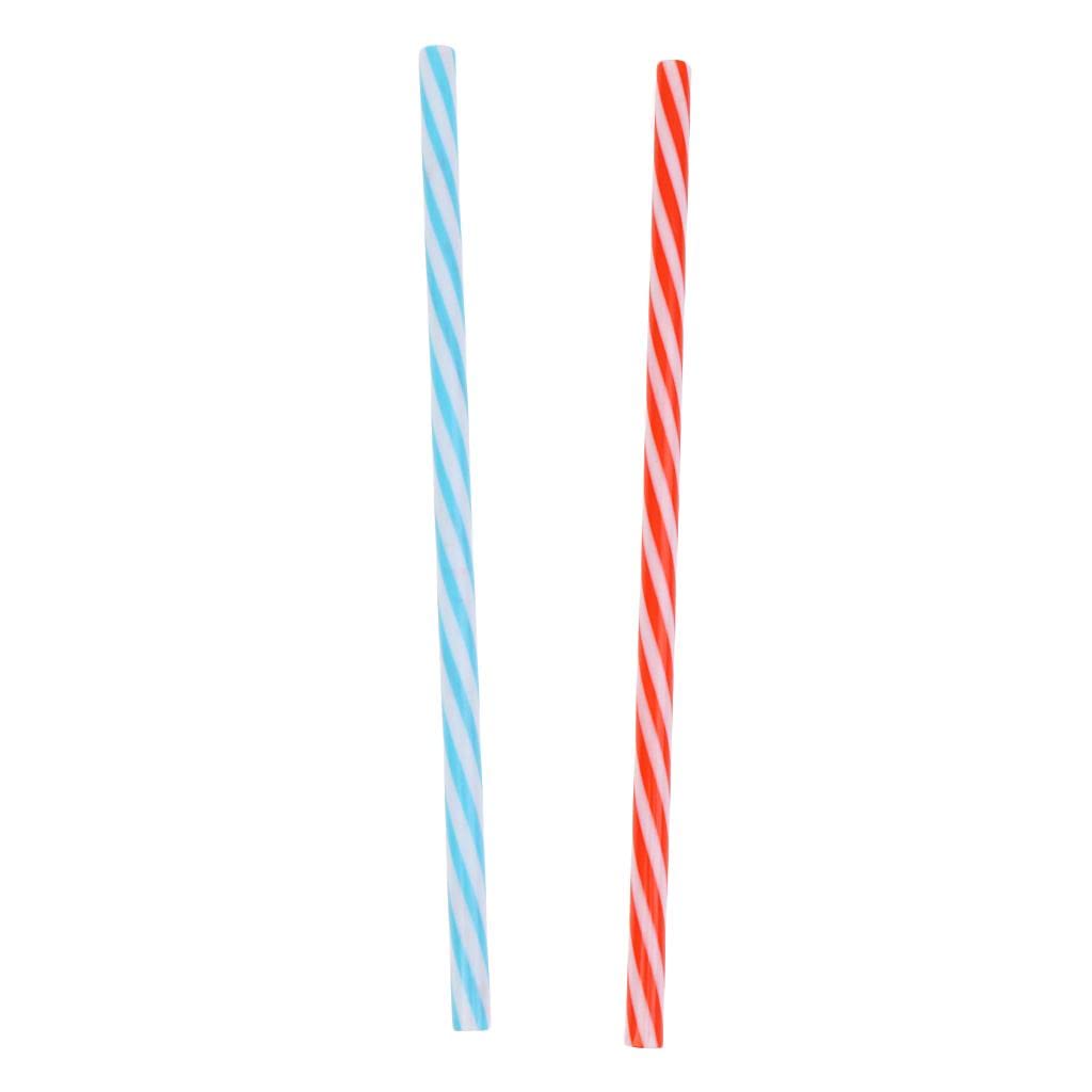 Lot De 50 Pailles Hautes Réutilisables En Plastique Avec