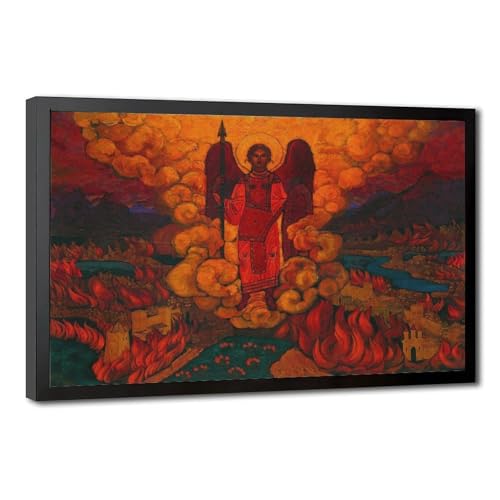 Poster The Last Angel Nicholas Roerich : impression sur toile déco de 50x75 cm