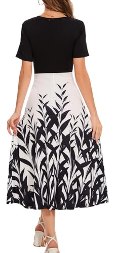Image of DinyIn Women's 2025 Summer Short Sleeve Casual Dresses
