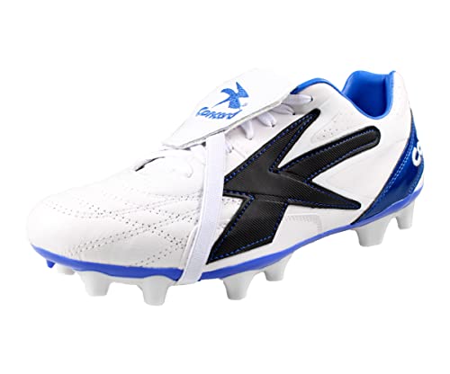 Concord Leather Soccer Cleats Style S132XI Firm Ground White/Blue2