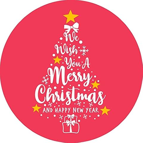 Pack of 48 Christmas Stickers for Crafts (45 mm) Merry Christmas Stickers for Card Making, Present & Goodie Bags Papa Prints® Cover