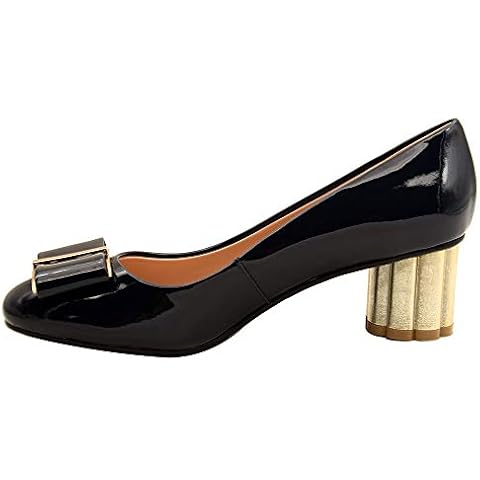 Verocara Women's Almond Toe 2.05'' Mid Block Heel Cover