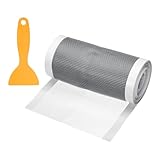 uxcell 2Pcs Disposable Shower Drain Cover Hair Catcher, 4.72in x 16.4ft Self Adhesive Mesh Hair Stopper with Removal Tool for Bathroom Kitchen Linear Drain