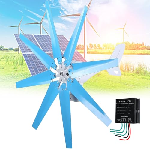 16000W Wind Turbine Generator Kit - Solar & Wind Power System, 12V/24V/48V, 8/10 Blades, Efficient Renewable Energy Solution for Off-Grid Charging