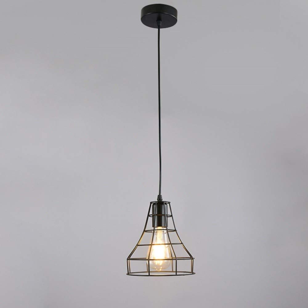 Plafonnier industriel vintage en métal et corde de chanvre de haute qualité
