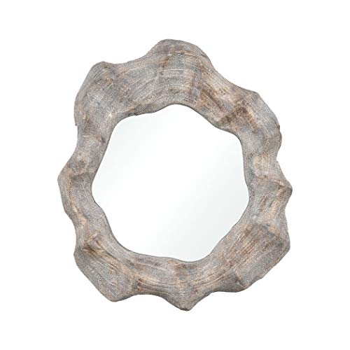 Elk Home Land to Air Mirror in Grey and Natural, 16" W x 3" D x 19" H, (2181-114)