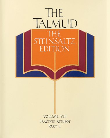 The Talmud, Vol. 8: Tractate Ketubot, Part 2, Steinsaltz Editon (English and Hebrew Edition)
