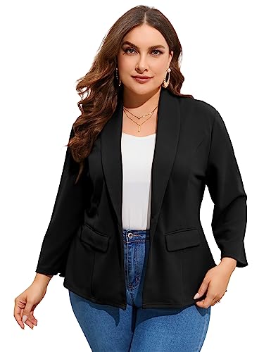 ShopWonder Women's Plus Size Casual Blazers Open...