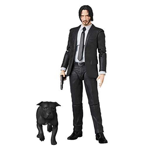 Preisvergleich Produktbild Handgemachte John Wick bewegliche Figur Action Statue Modell Spielzeug,Black