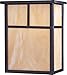 Maxim 65051HOBU Coldwater JA8 Compliant Mission Style Honey Glass Outdoor LED Wall Sconce, 2-Light 18 Total Watts, 11" H x 9" W, Burnished