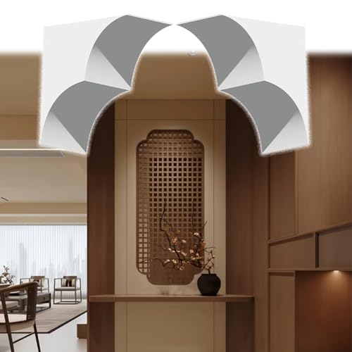 Kit de arco universal para puertas, paneles de yeso precurvados para una fácil instalación, no requiere madera para arcos redondos