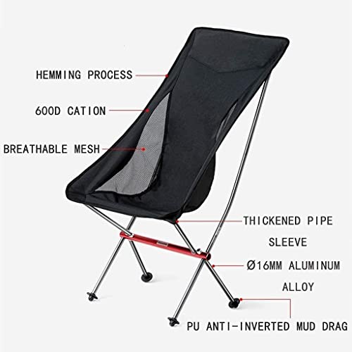 Chaise de pêche portable avec dossier haut ergonomique - 5