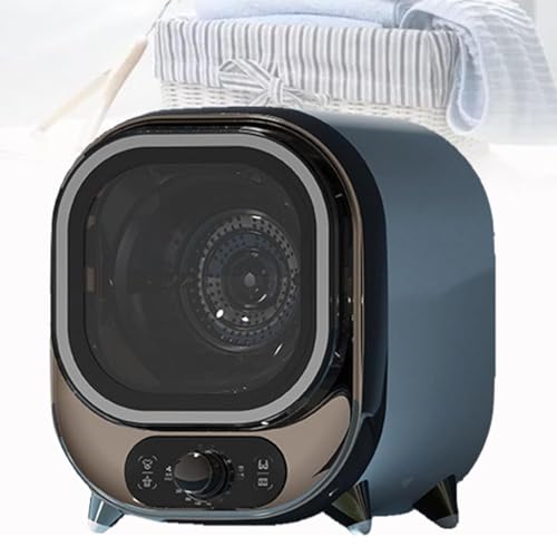 Secadora De Ropa Pequeña, Secadora Centrífuga, Condensador Ventilado De 5 Kg, Minisecadora Portátil Y Compacta, Secadora Centrífuga Compacta, Capacidad De Carga De 0,8 Kg(Electroplated blue)