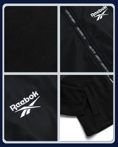 Reebok Womens Jacket - Lightweight Casual Outerwear and Super Soft Polar Fleece Lined Zip Up Hooded Winter Jackets for Women3