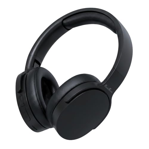 Image of PunnkFunnk BeatXtra Wireless Stereo Bluetooth Headphones V5.3, Over Ear Foldable Headset with 40mm Drivers, Soft Cushioned Ear Pads, Built-in Mic, AUX Input, 10M Wireless Range, Teen & Adults (Black)