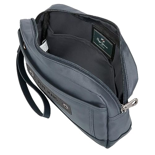 Pepe Jeans Hatfield - Borsa A Tracolla E Borsa Da Toilette Blu, Nero, Poliestere, Diverse Dimensioni, Blu, Taglia Unica, Borsa A Mano - 5