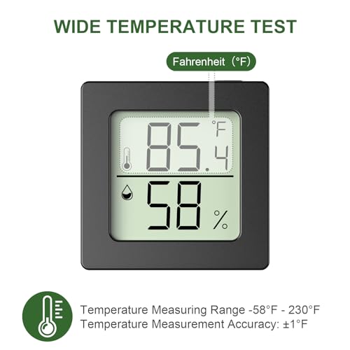 Qpeuim HYGROMETER Indoor Thermometer Humidity Meter Room Thermometer thumb #2