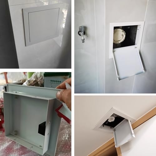 Panel de acceso para ocultar cables en tabique con trampilla táctil de fácil instalación 3