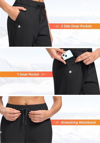 (Campaign ID: HS2IIAITOUFS, Commission rate: 10%) G Gradual Fleece Lined Pants Women 27.5"/29"/31" Golf Pants with 3 Pockets - image 5