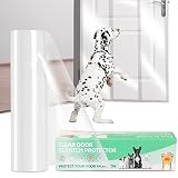 KDAOQN Door Protector from Dog Scratching, Transparent Vinyl Stickers Dog Scratch Door Protector, Cu