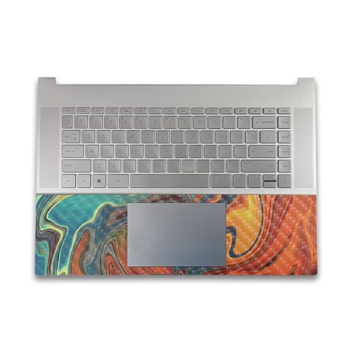Image of Carbon Fiber Gaming Skin Compatible with HP Envy x360 16 inch (2023) - Lava Water - Premium 3M Vinyl Protective Wrap Decal Cover - Easy to Apply | Crafted in The USA by MightySkins