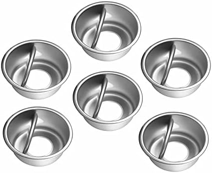 AllRight 6 Pack 2 Inch Cake Tin with Removable Bottom Aluminum Alloy Round Cake Pan for DIY Cake Baking Non-Stick Mini Round Deep Baking Tin for Wedding Birthday Christmas Party Picnic