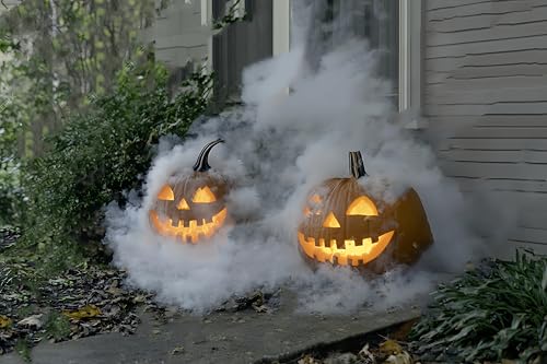 Image of Ultrasonic Mist Maker,Halloween Mist Maker 2 Atomizer Heads Provide Greater Mist Volume for Water Fountain Pond Halloween Party and Rockery Fish Tank Vase Birdbath Deco