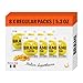 BRAMI Lupini Bean Snack, Garlic & Herb | Keto-Friendly + High Plant Protein, Lightly Pickled Mediterranean Legume |5.3 oz (8 Count)
