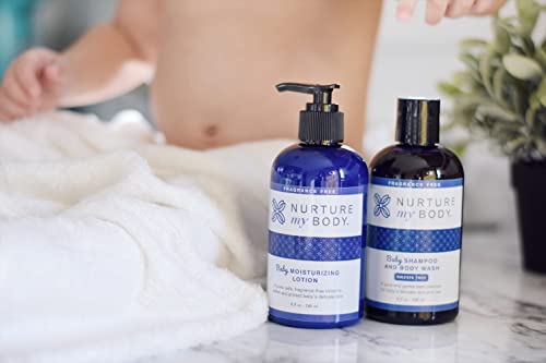 Nurture My Body - Fragrance Free All-Natural Baby Shampoo And Body Wash | Sulfate, Sls And Phthalate Free | 16 Oz. 473 Ml | Cruelty Free Unscented #TOP2