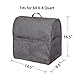 Dust Cover with 4.5-8 Quart Mixers, Cloth Cover with Pockets for Mixers and Extra Accessories… (Gray, Fits for 6-8 Quart)