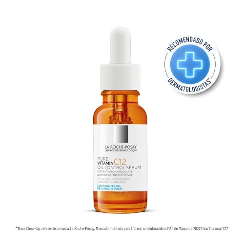 La Roche-Posay, Sérum Antirrugas para Peles Oleosas, Pure Vitamin C12 Oil Control, 15ML