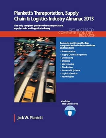 Plunkett's Transportation, Supply Chain & Logistics Industry Almanac 2013: Transportation, Supply Chain & Logistics Industry Market Research, ... Companies book cover