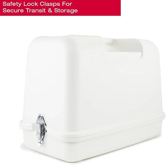 SINGER Universal Hard Carrying Case for Sewing Machine, White
