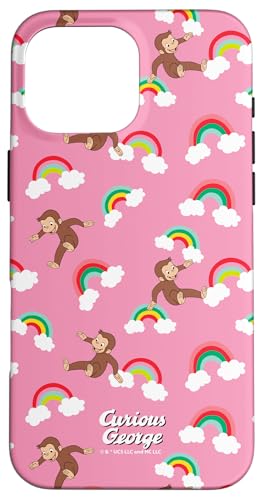 Carcasa para iPhone 16 Pro MAX Curious George Rainbow Spring All Over Print