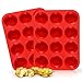 SJ European LFGB Silicone Muffin Pan Set, 2-Pack, 12-Cup, Large Cupcake Pan, Best Food Grade Egg Muffin Tin Baking Silicone Molds, Non-stick & BPA Free