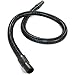 Love-Less Ash Co. Metal Flex 5' Hose for Cheetah and Cougar Ash Vacuums, 5 ft, Black