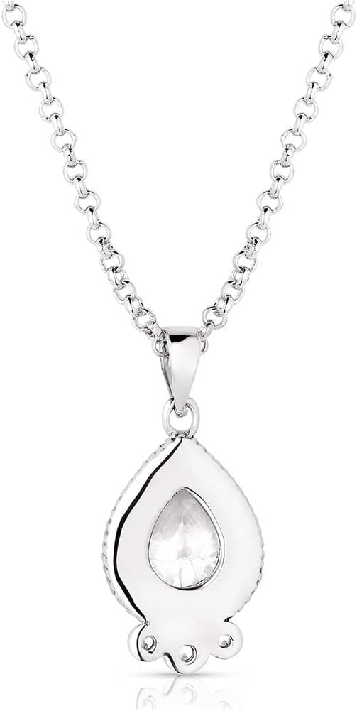 Montana Silversmiths Western Lifestyle Inspired Women's Crystal Pendant Necklace