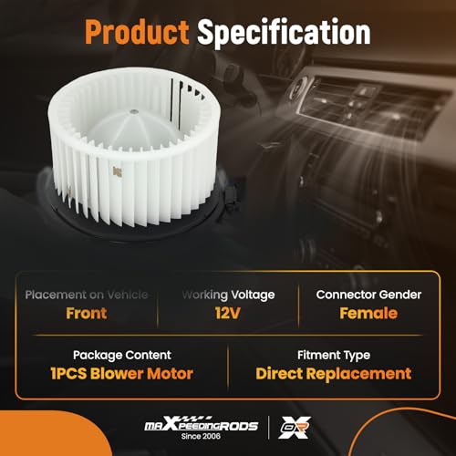 Image of maXpeedingrods Blower Motor 700263 Fits for Hyundai Sonata 2011-2014, for Kia Optima 2011, AC Heater Blower Motor with Fan Cage Front HVAC Assembly # 971133S000 BM00241C PM9385 HY8408