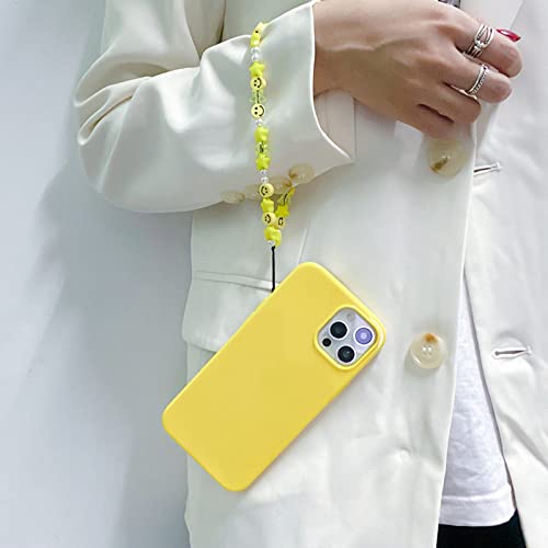 Cute Star Smile Pearl Bead Bracelet Phone Case For Iphone 12 11 Pro Max 7 8 Plus X Xr Xs Max Wrist Chain Fluorescent Color Cover,Star Yl,For Iphone Se 2020 #TOP1