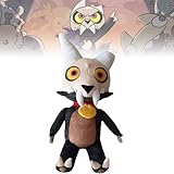 The Owl House Plush, Owl House King Stuffed Animal, Cute Cartoon King Owl House Big Bad Wolf Doll, Owl House Merch for Children Fans Xmas Festival Gifts