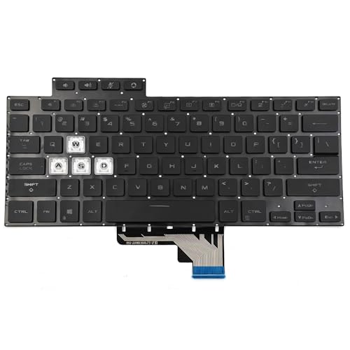 KGIGIBE �����p�o�b�N���C�g�L�[�{�[�h Asus TUF Dash F15 FX516P FX516PC FX516PE FX516PM FX516PR FX516�V���[�Y �m�[�g�p�\�R�� US �u���b�N