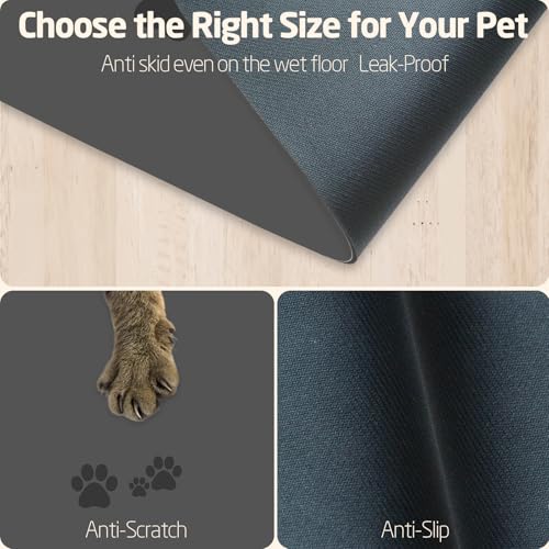 Pet Feeding Mats-Absorbent Dog Mat for Food and Water Bowl, Dog Accessories Pet Supplies, Quick Dry No Stains Water Dispenser Mat for Pet, Non-Slip Bowl mat for Messy Drinkers - Image 8