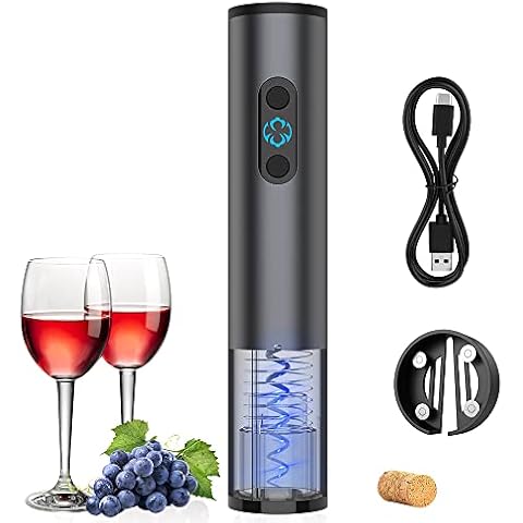 Ankway Elektrischer Korkenzieher,Automatisch Weinöffner,USB-Flaschenöffner Mit USB-Ladekabel Cover