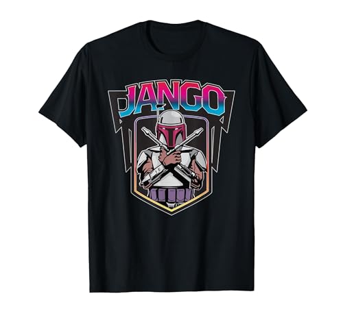 T-shirt Star Wars Jango Fett Mandalorian en coton imprimé geek