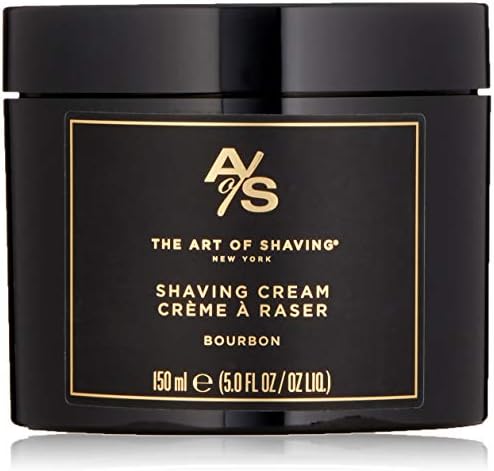 The Art of Shaving Shaving Cream for Men - Shaving Cream Mens Beard Care, Protects Against Irritation and Razor Burn, Clinically Tested for Sensitive Skin, Bourbon, 5 Ounce