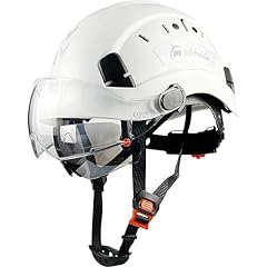 White Hat With Tinted & Clear Visor