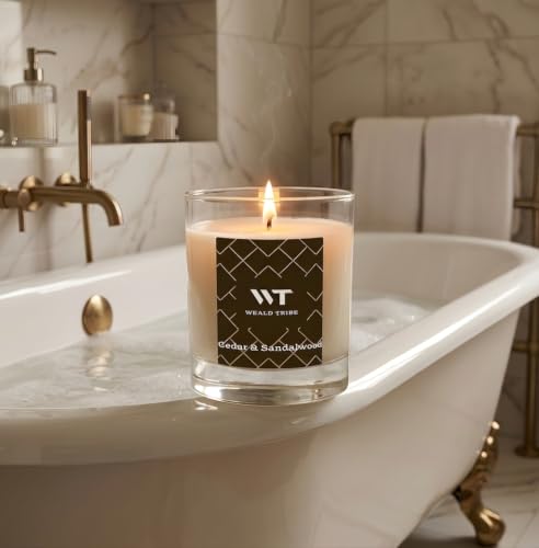 WEALD TRIBE Scented Candles Cedar & Sandalwood Scent Soy Wax Blend by WEALD TRIBE - Used condition - Image 3