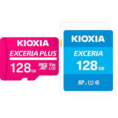 yZbgzKIOXIA(LINVA) Ń microSD 128GB EXCERIA PLUS UHS-I U3 V30 Class10 microSDXC őǏo100MB/s ő发60MB/s 4KΉ T|[gKi KLMP