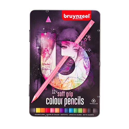Bruynzeel Teens 12 soft grip kleurpotloden (licht)