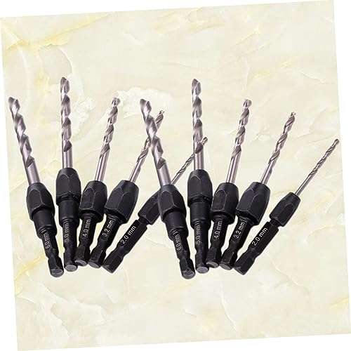 DOITOOL 6 Conjuntos De Broca De Aço Inoxidável Broca De Metal Broca Para Metal Jobber Brocas De Titâ